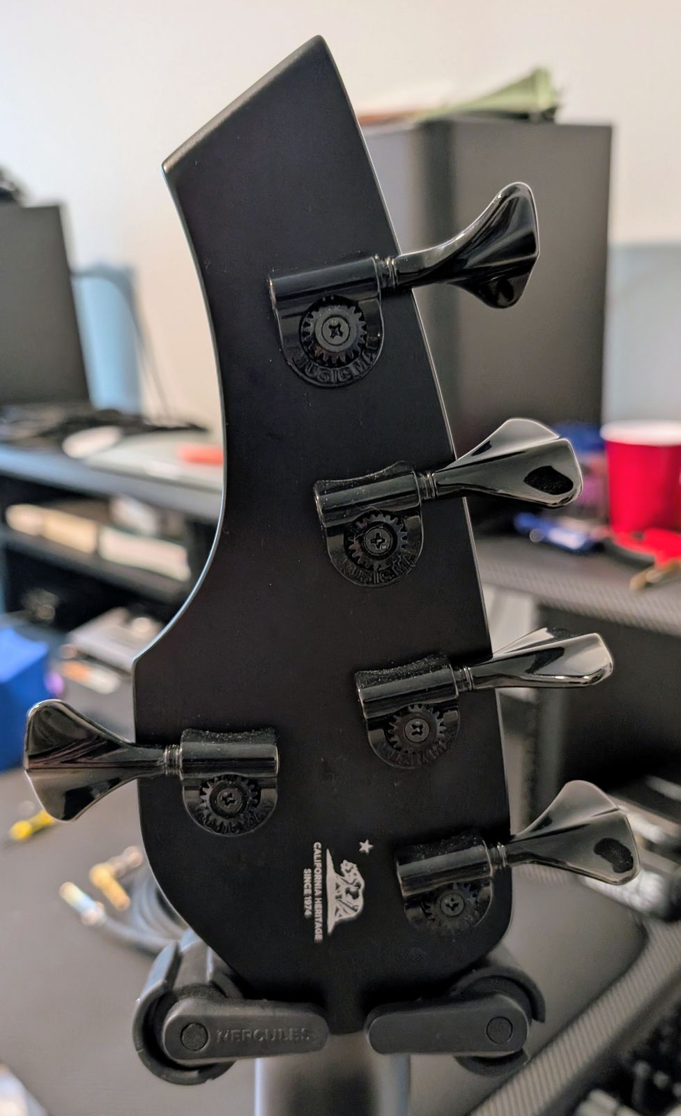 Used Ernie Ball Music Man Bongo 5 HH - Stealth Black
