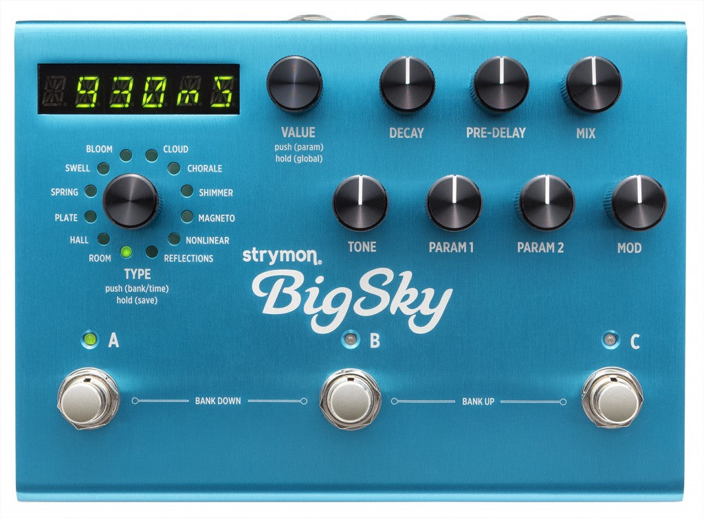 Strymon BigSky Multidimensional Reverberator Reverb Pedal