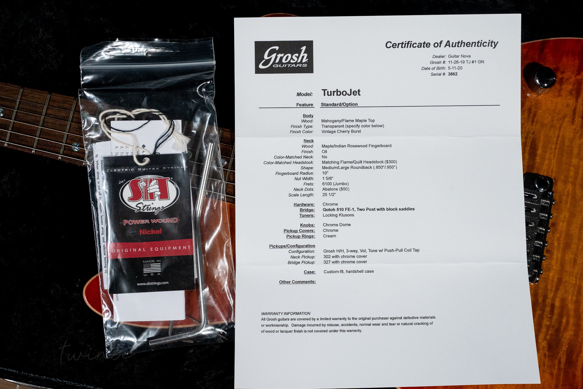 Don Grosh TurboJet - Vintage Cherry Burst