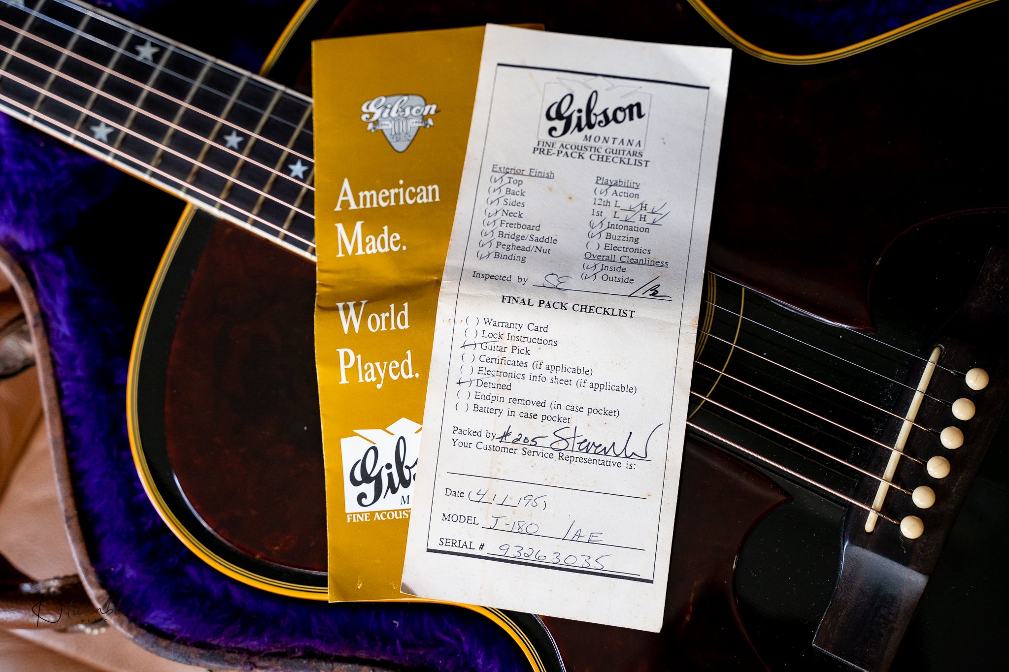 1993 Gibson J-180 Original Vintage Limited