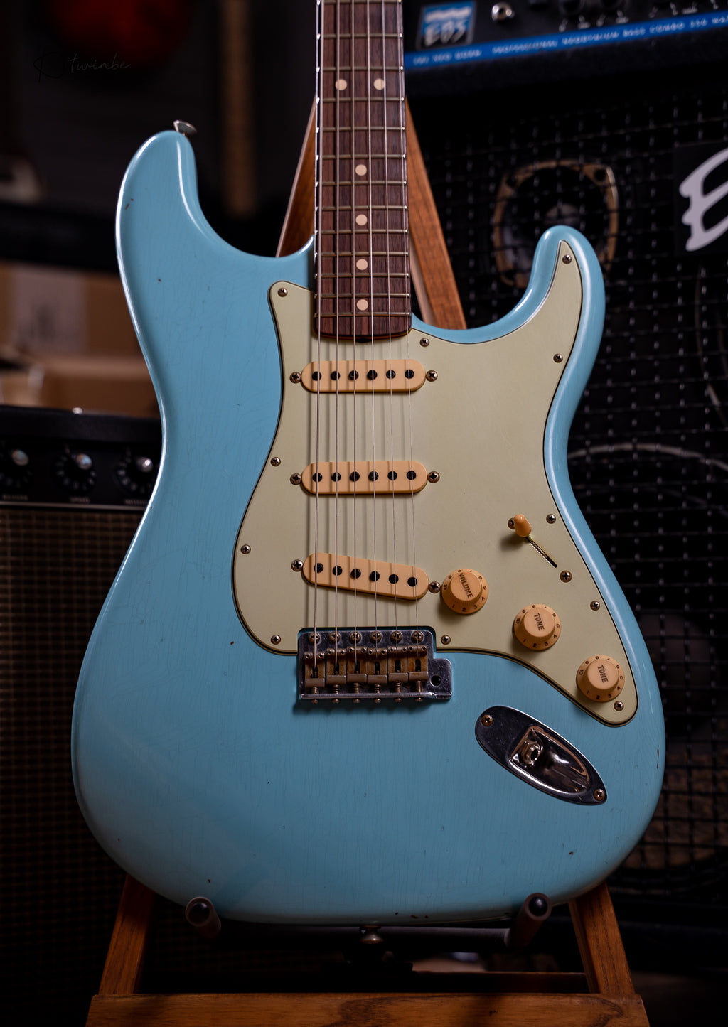 Fender Masterbuilt Yuriy Shishkov 1963 Stratocaster Journeyman Relic in Sonic Blue