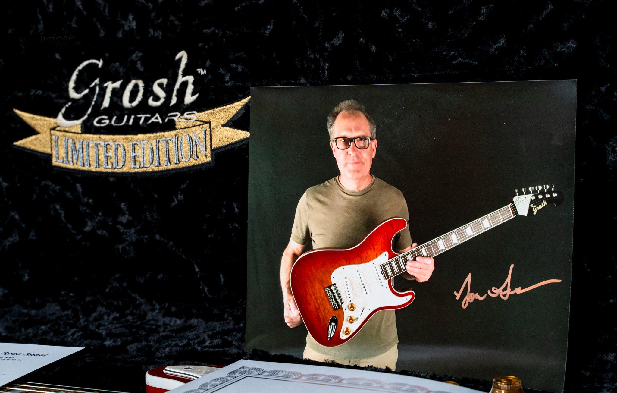 Don Grosh NOS MT-59 Retro Limited Edition "Hamilton Strat" Deep Vintage Cherry Burst