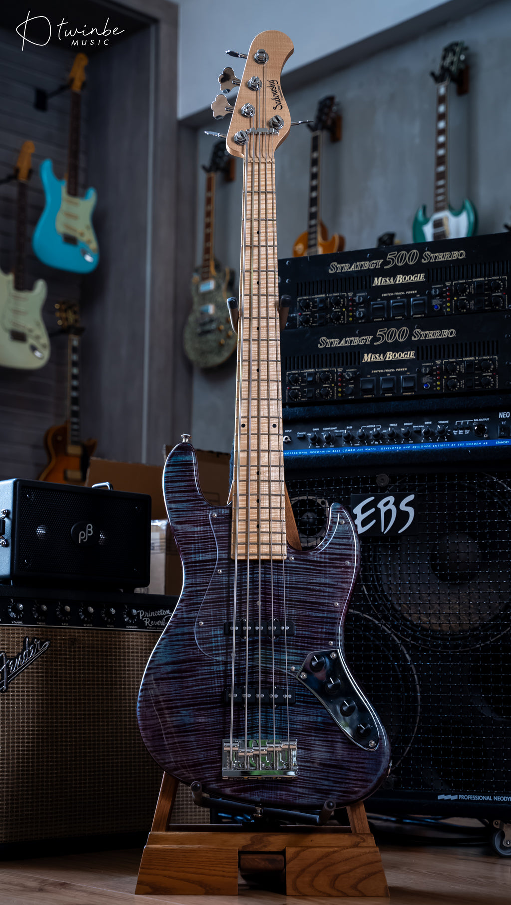 Sadowsky Customshop Series Vintage 5-String Midnight Blue Burst
