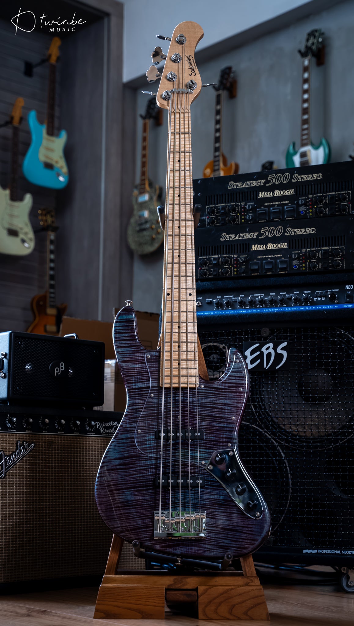 Sadowsky Customshop Series Vintage 5-String Midnight Blue Burst