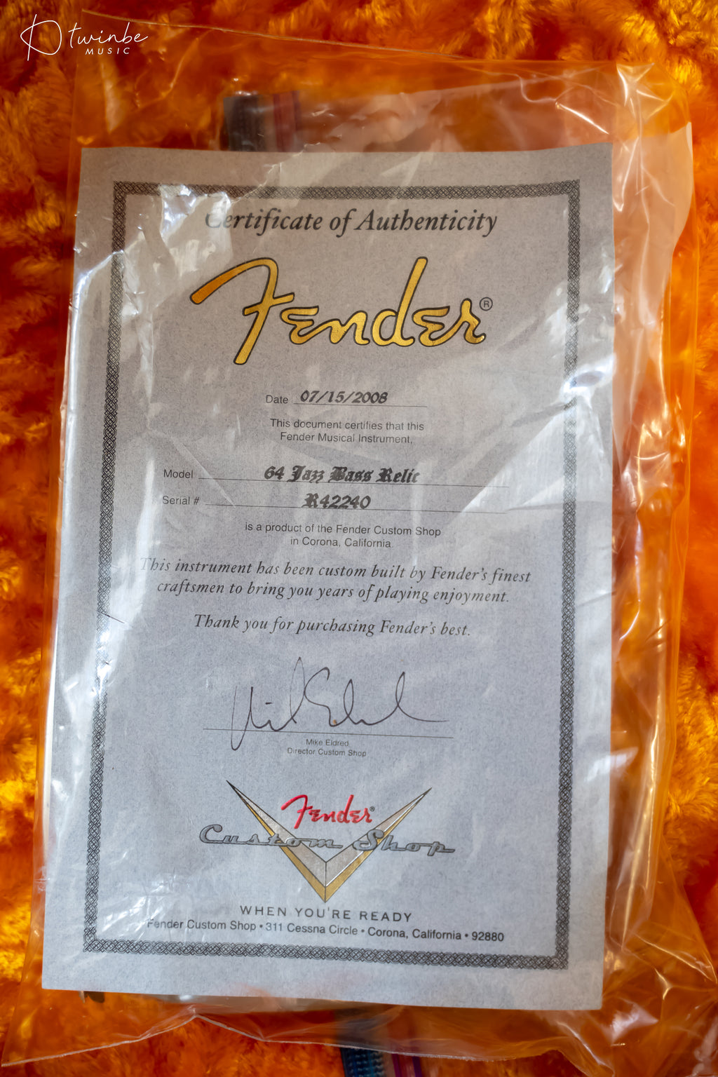 FENDER CUSTOM SHOP 1964 JAZZ BASS RELIC