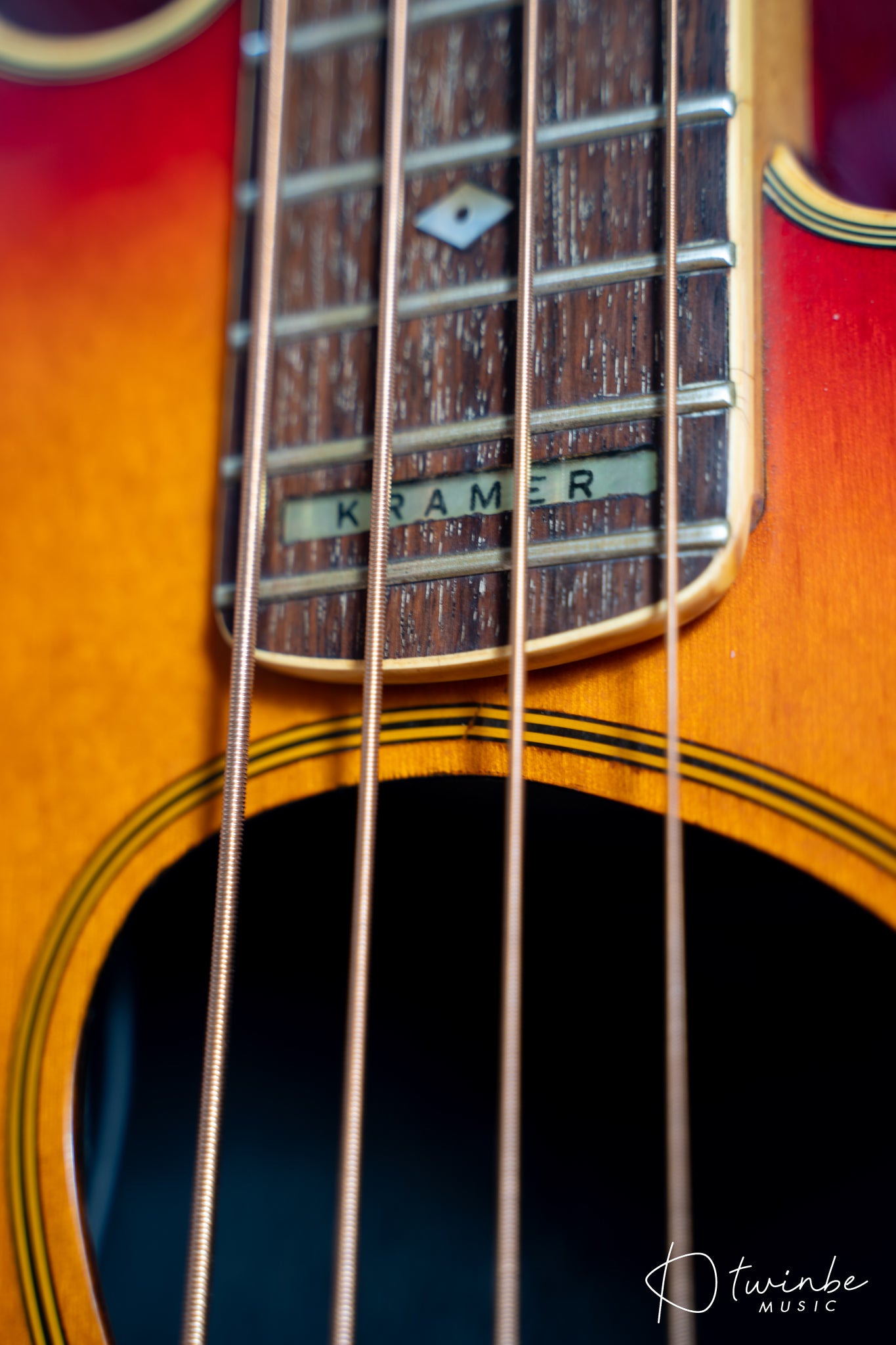 Kramer Ferrington Acoustic Bass Cherry Burst