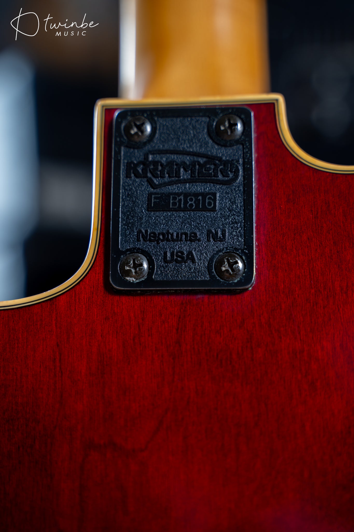 Kramer Ferrington Acoustic Bass Cherry Burst