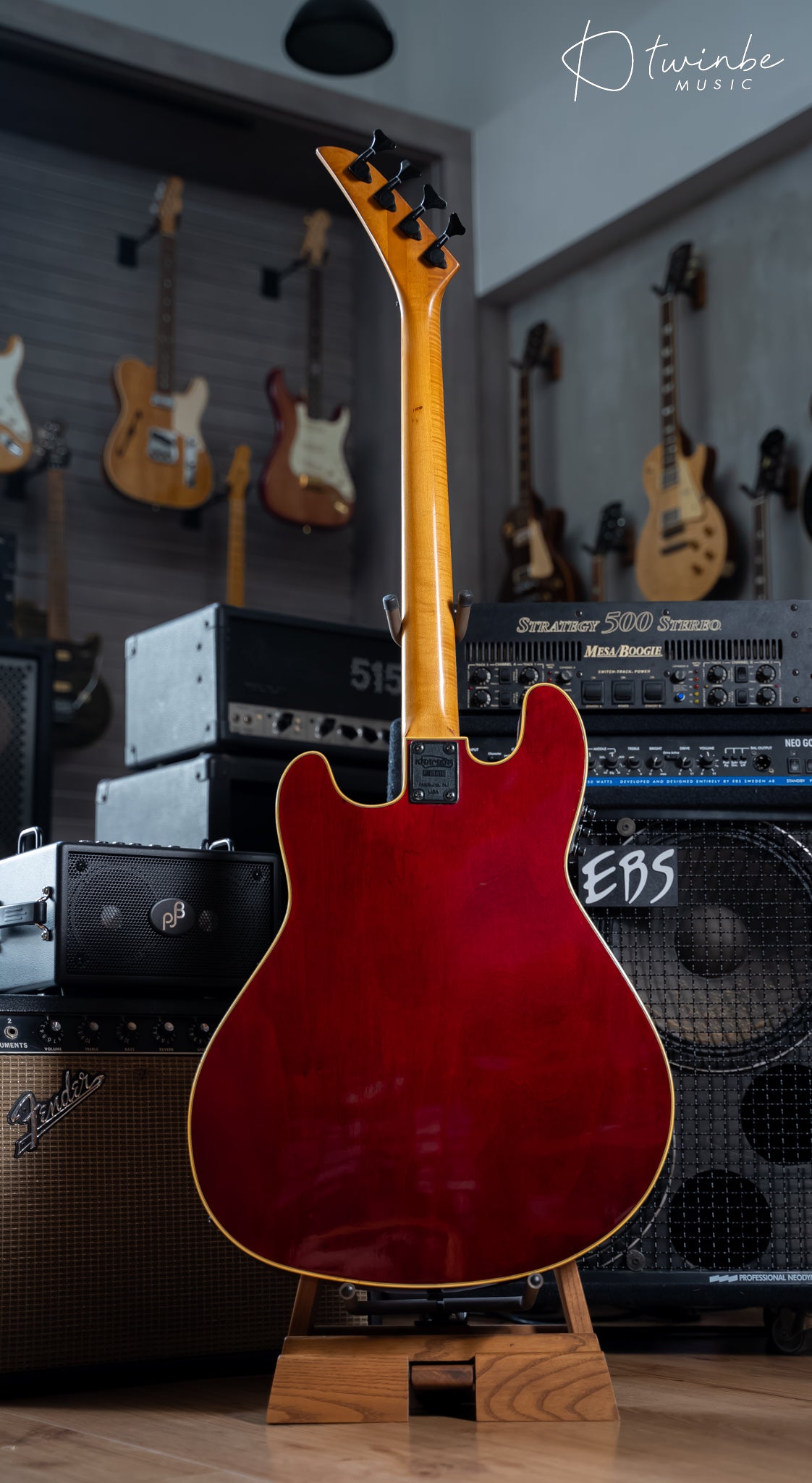 Kramer Ferrington Acoustic Bass Cherry Burst