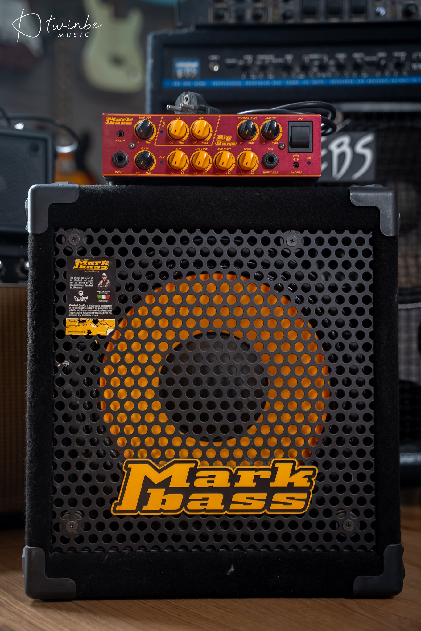 Mark Bass Big Bang and Markbass New York 121 Speaker Cabinet