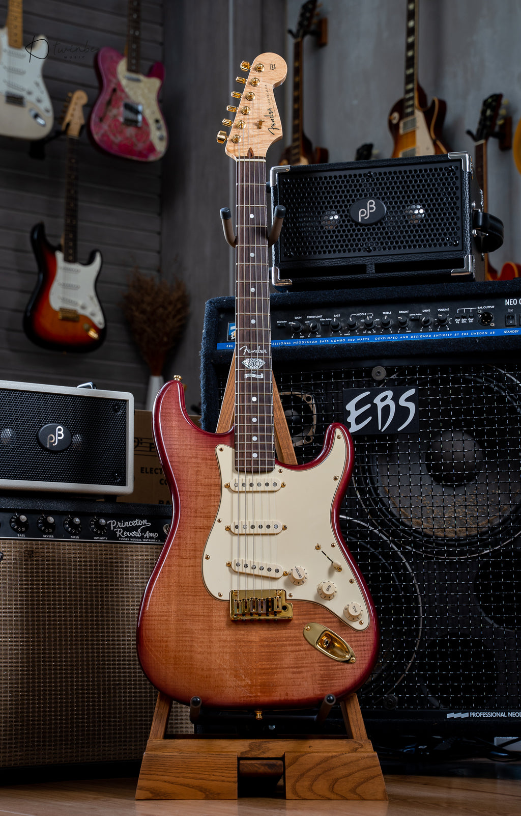 Fender Custom Shop 60th Anniversary Presidential Select Stratocaster Wine Red Limited 100 Made