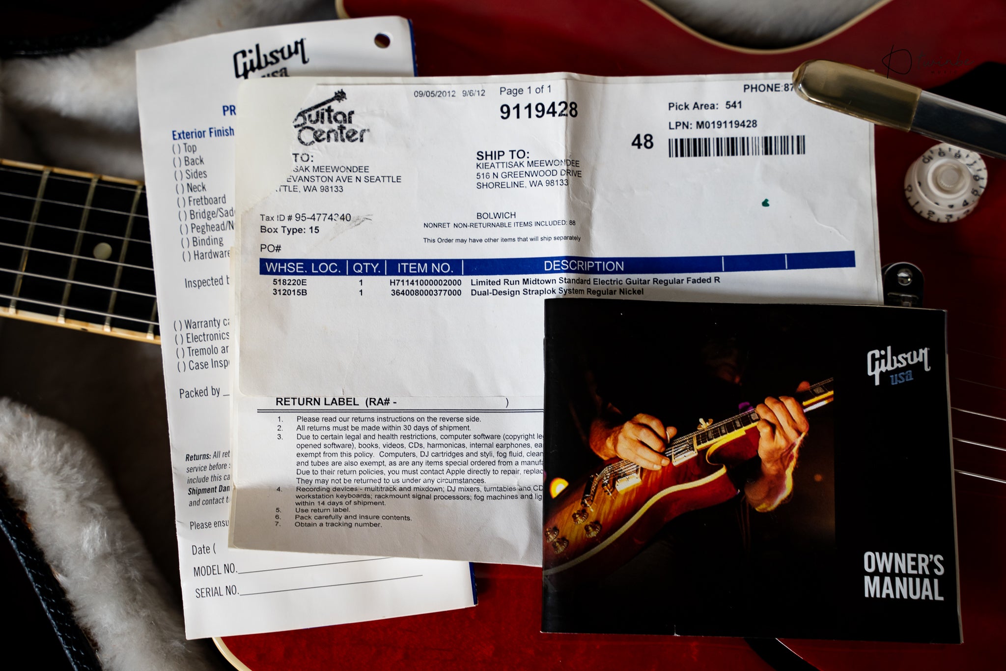Gibson Midtown Standard with Bigsby Limited Run Faded Red