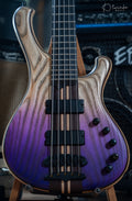 Mayones Viking 5 Strings Bass Transparent Dirty Ash Fade up violet