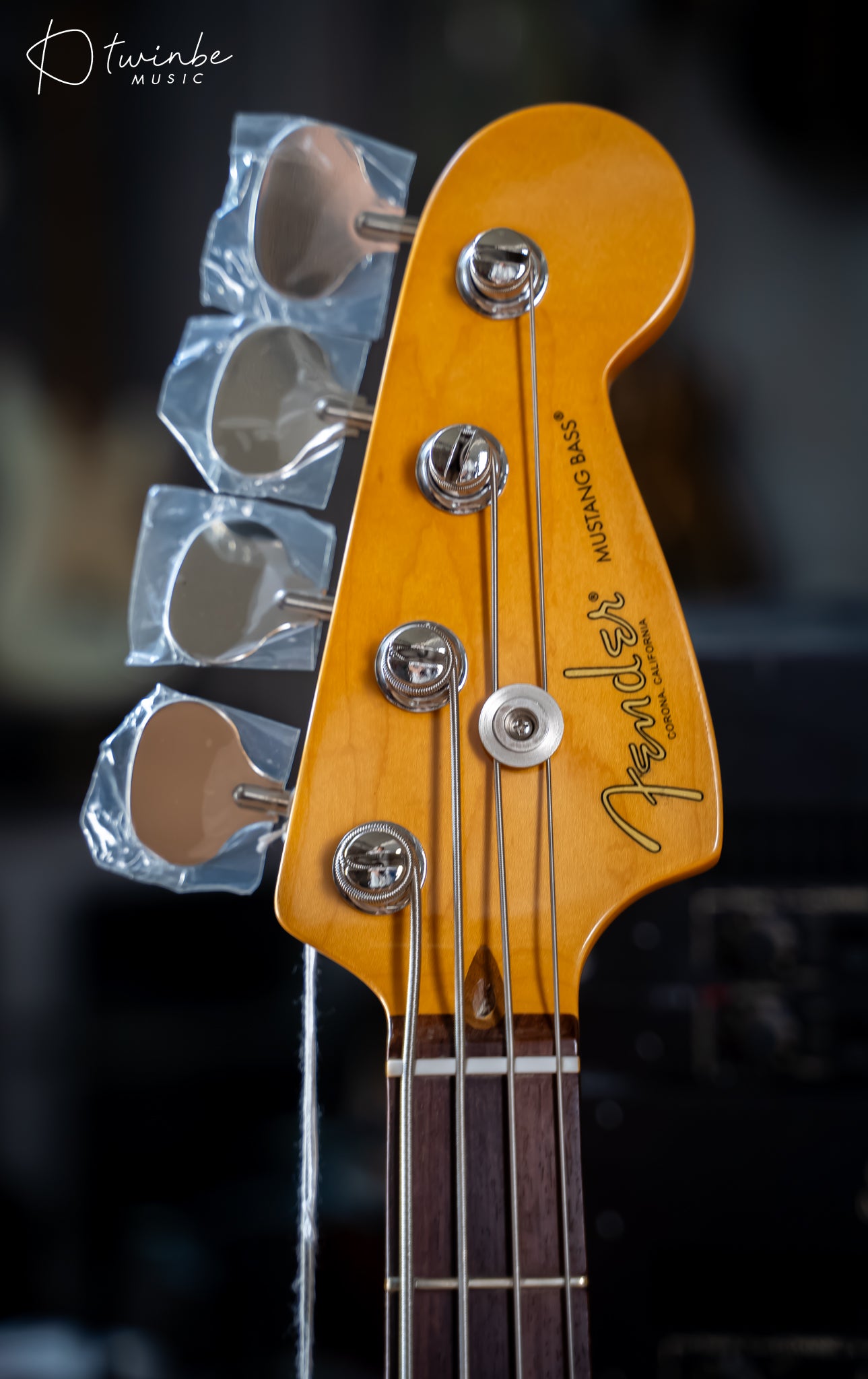 Fender American Professional Classic Mustang Bass,Fadded Sherwood Green Metallic