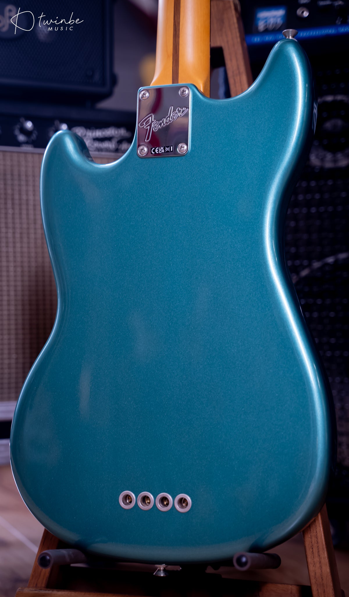 Fender American Professional Classic Mustang Bass,Fadded Sherwood Green Metallic