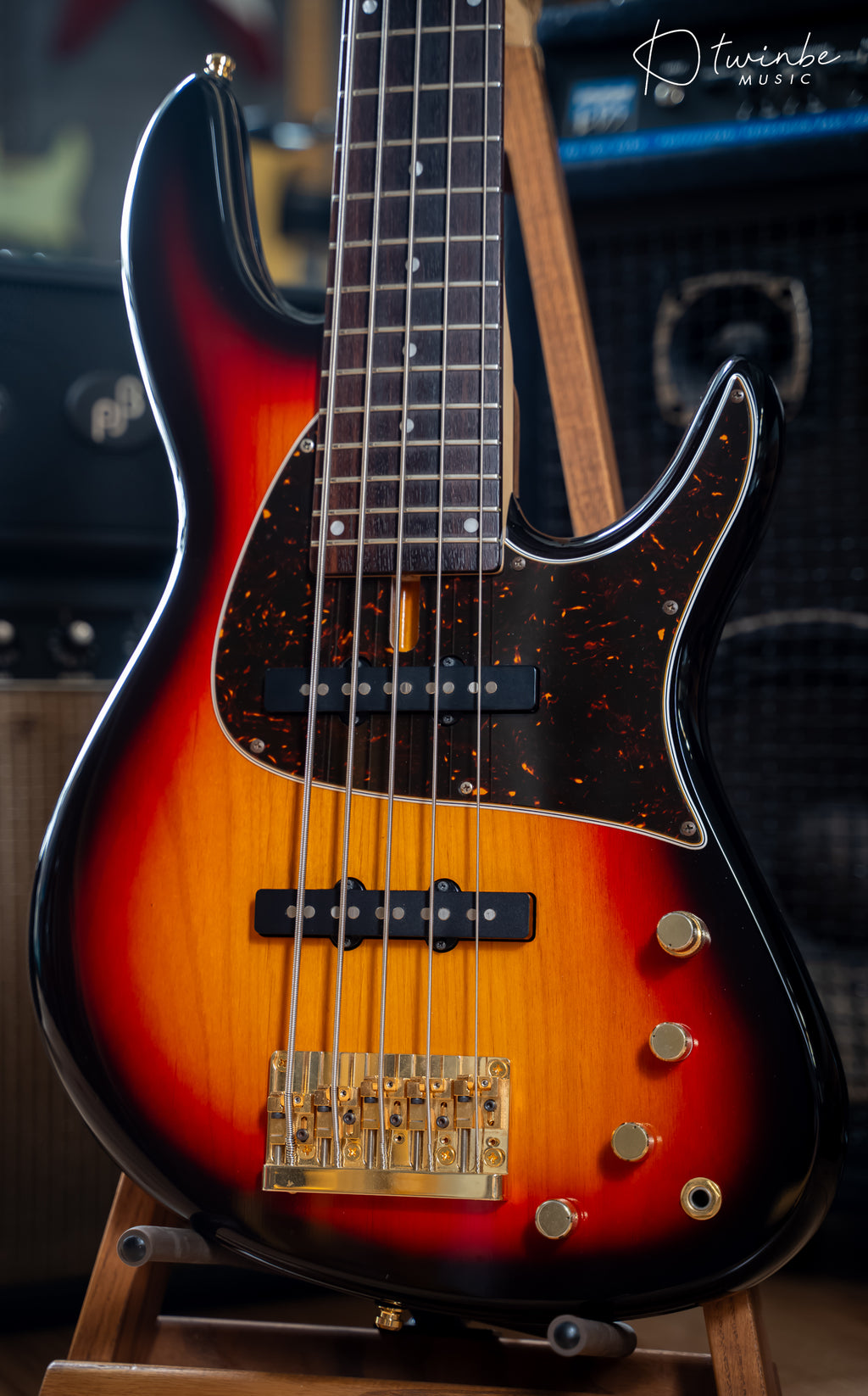 Fodera NYC Empire 5 String Bass Sunburst