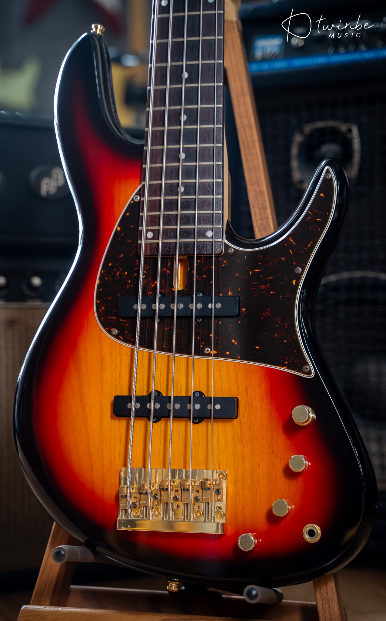 Fodera NYC Empire 5 String Bass Sunburst