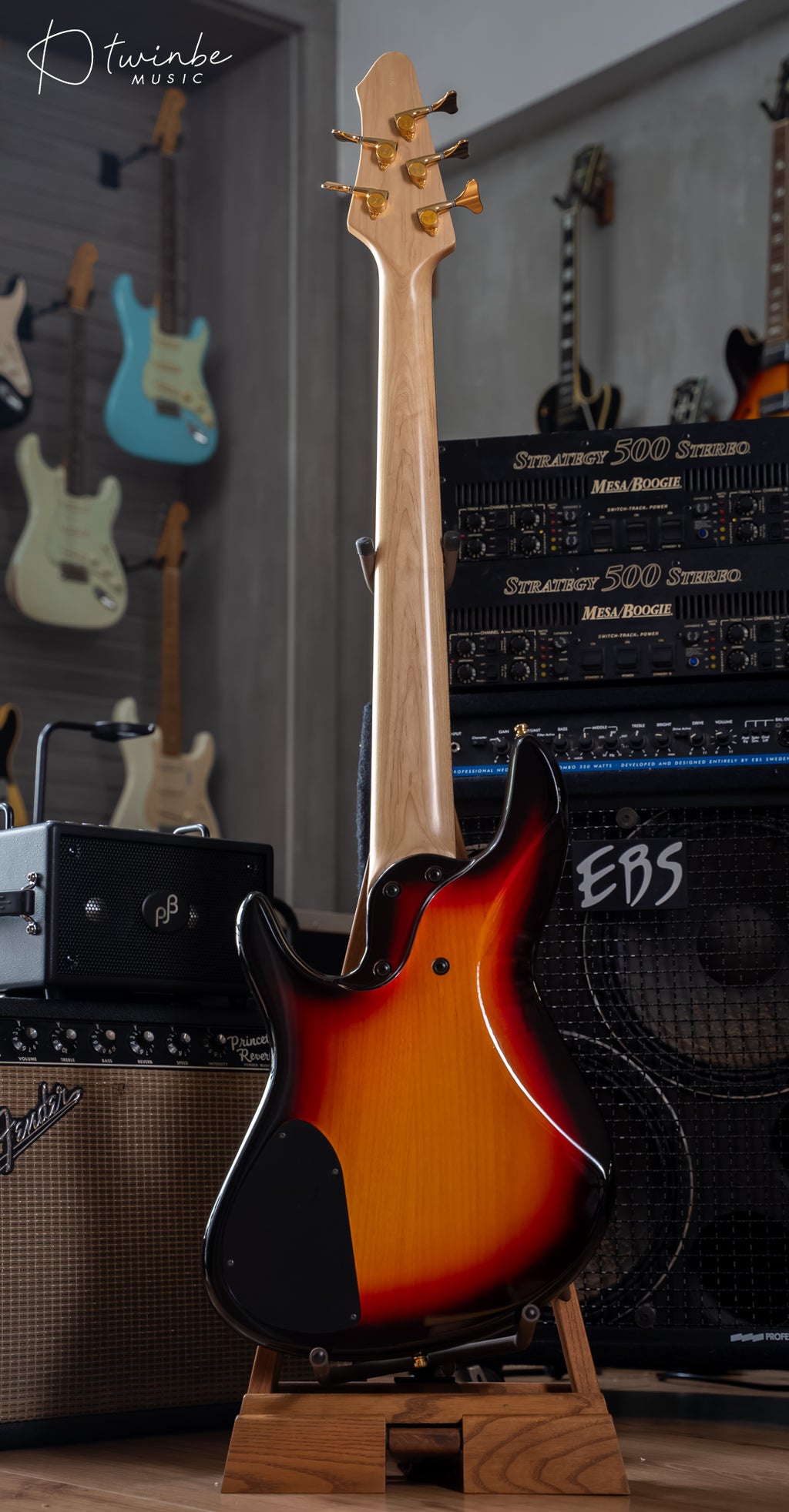 Fodera NYC Empire 5 String Bass Sunburst