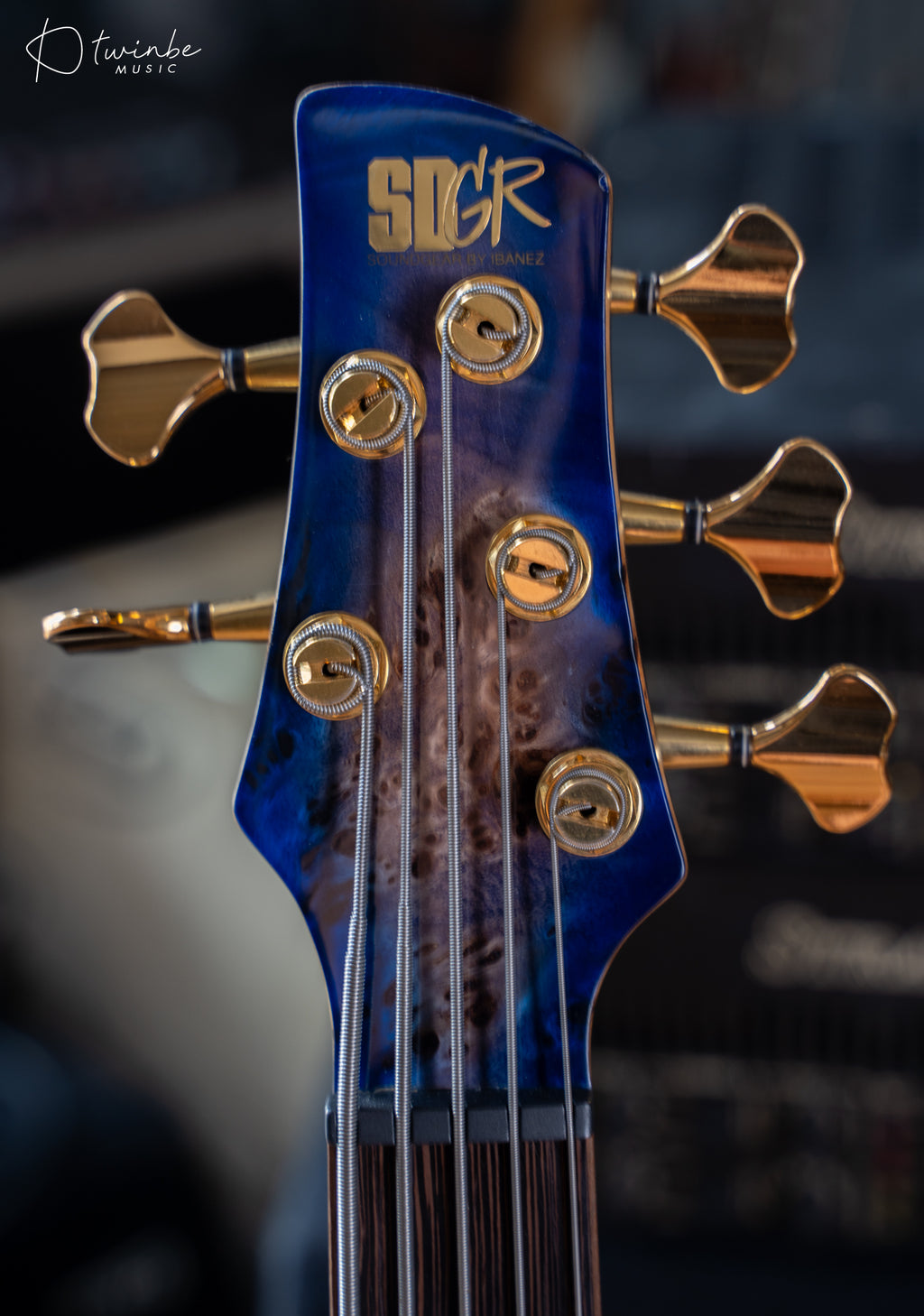 Ibanez Premium SR2605 Cerulean Blue Burst Bass