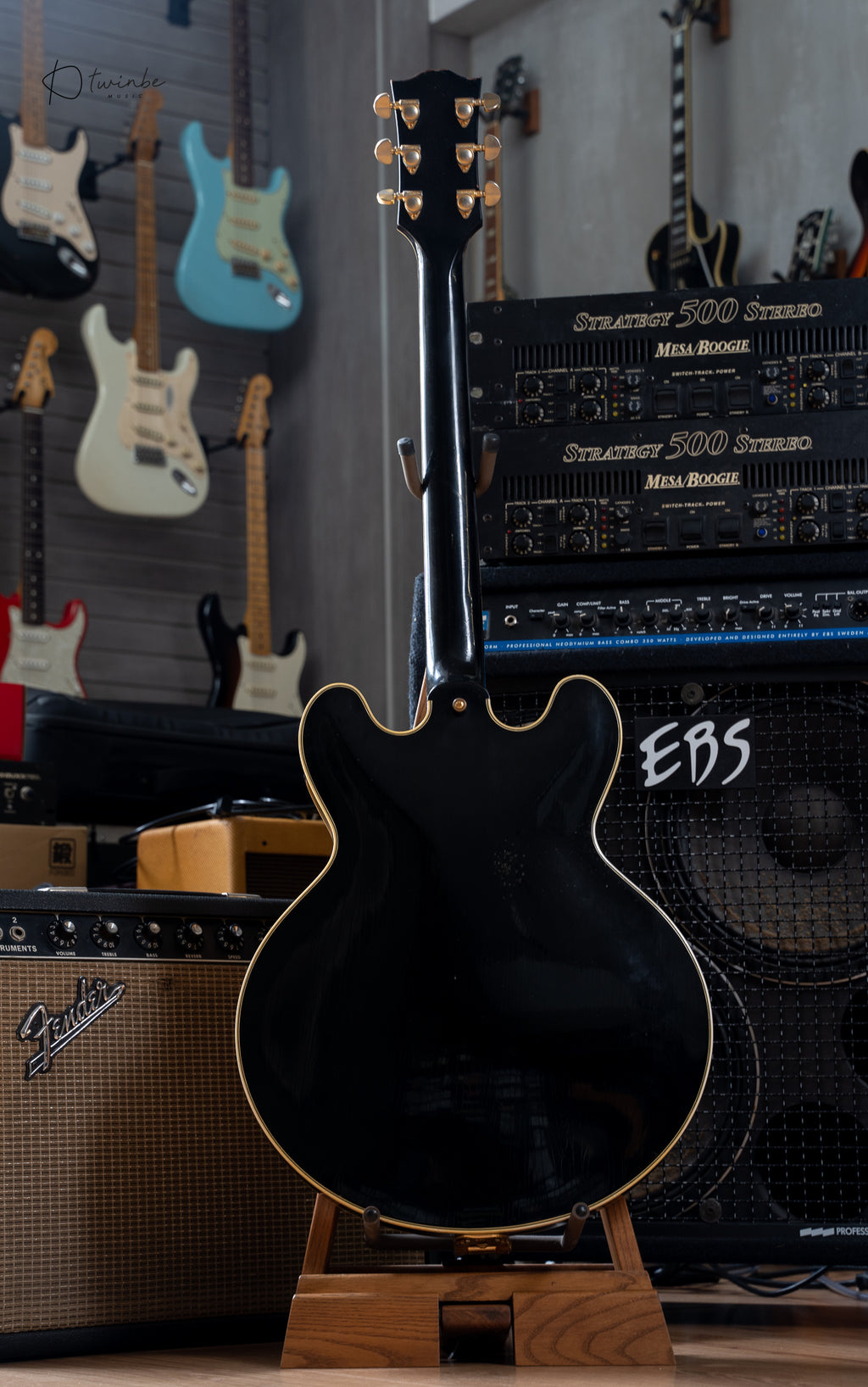 Gibson Custom Shop Murphy Lab 1959 ES-355 Bigsby Ebony Light Aged