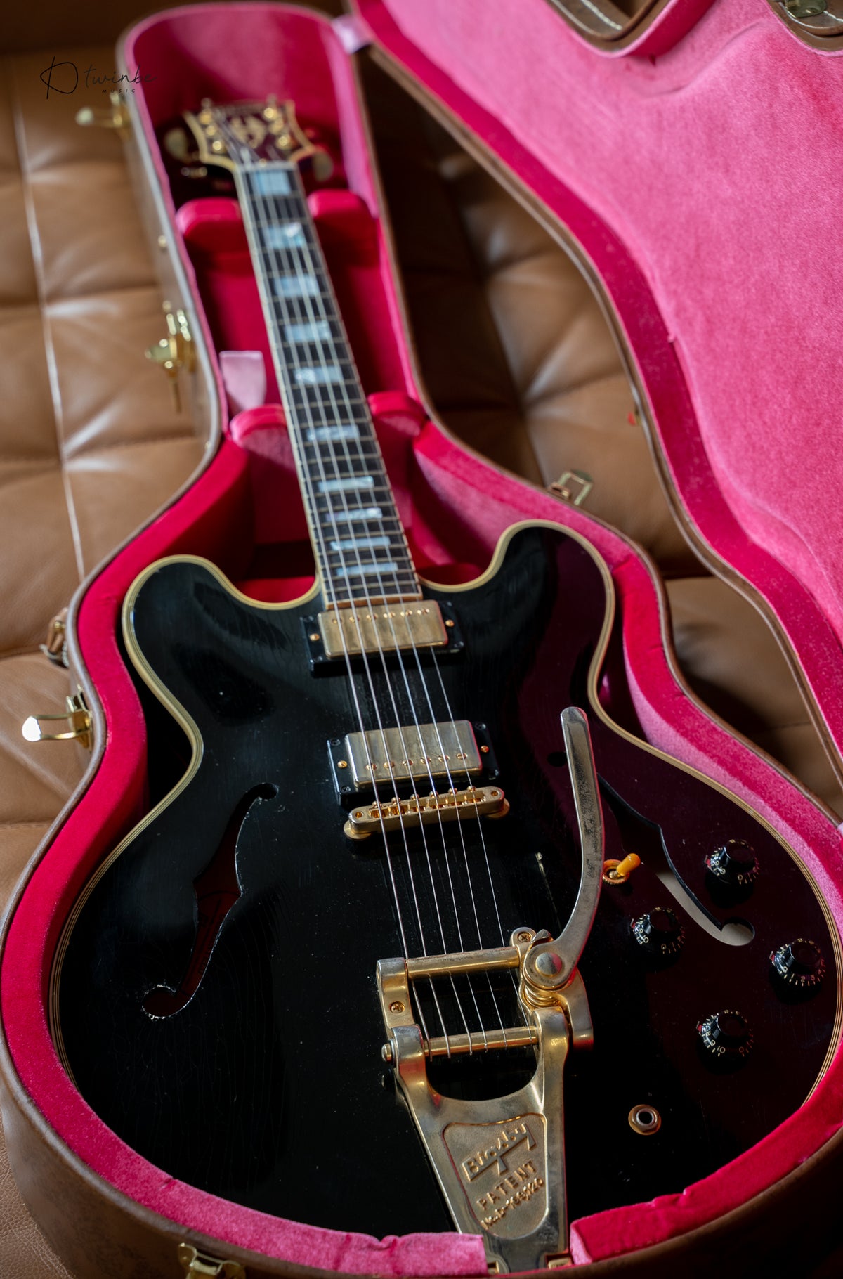 Gibson Custom Shop Murphy Lab 1959 ES-355 Bigsby Ebony Light Aged