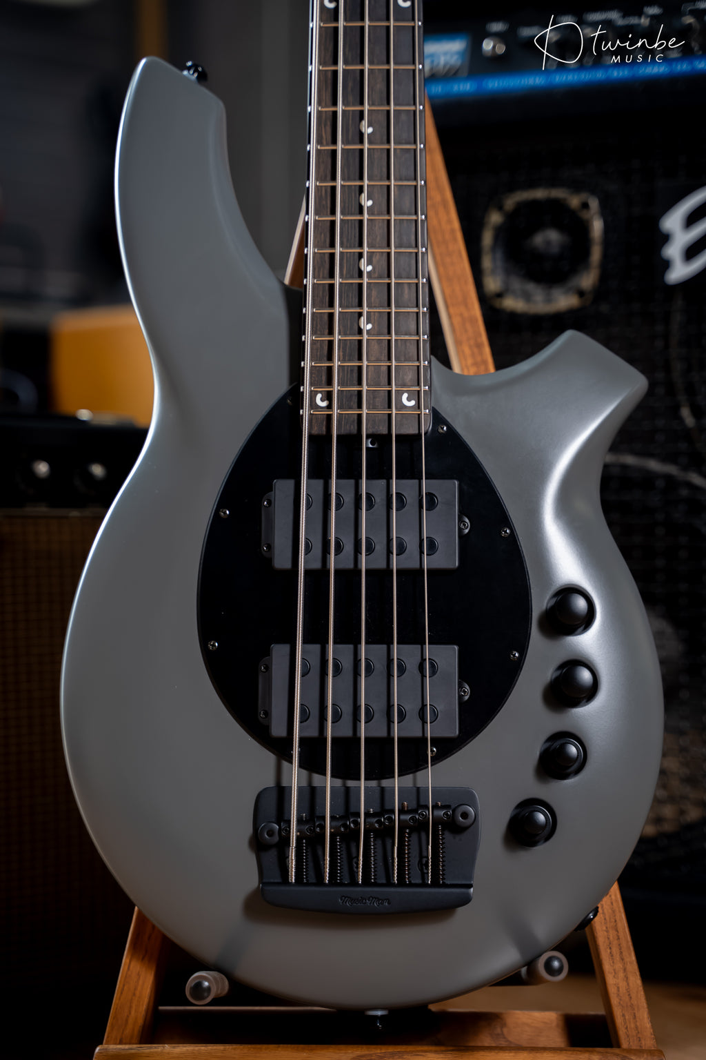 Ernie Ball Music Man Bongo 5 HH Titan Gray