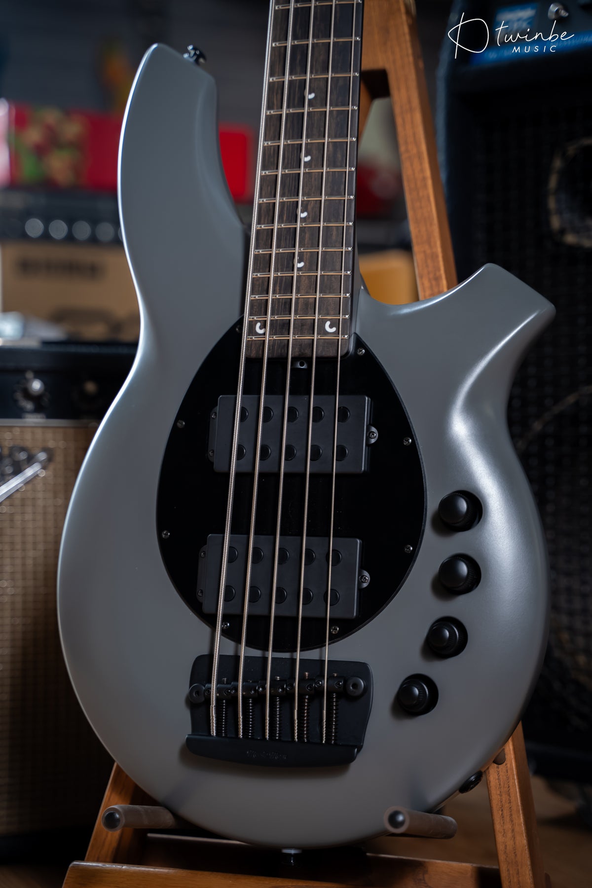 Ernie Ball Music Man Bongo 5 HH Titan Gray