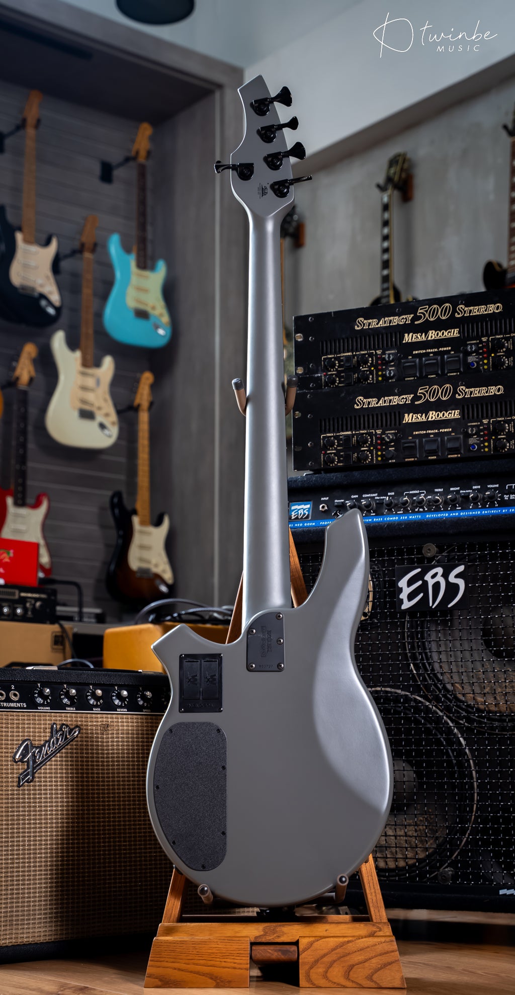 Ernie Ball Music Man Bongo 5 HH Titan Gray