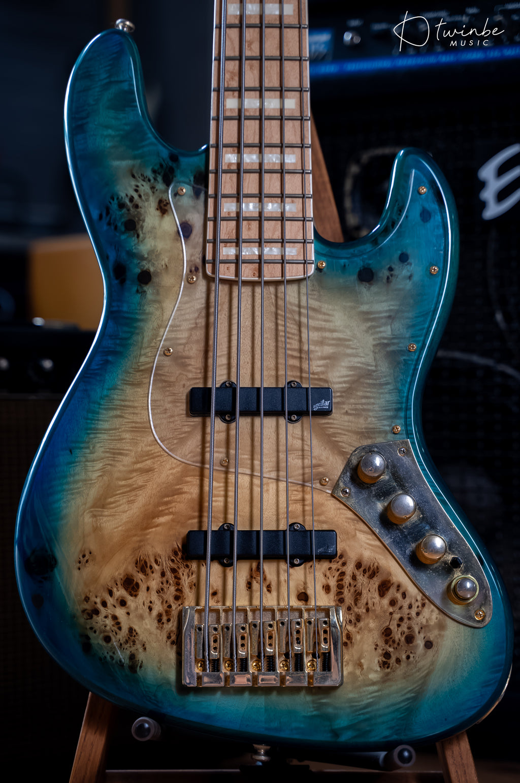 Bassmods K534 Aqua Finish with Bartolini Pickup