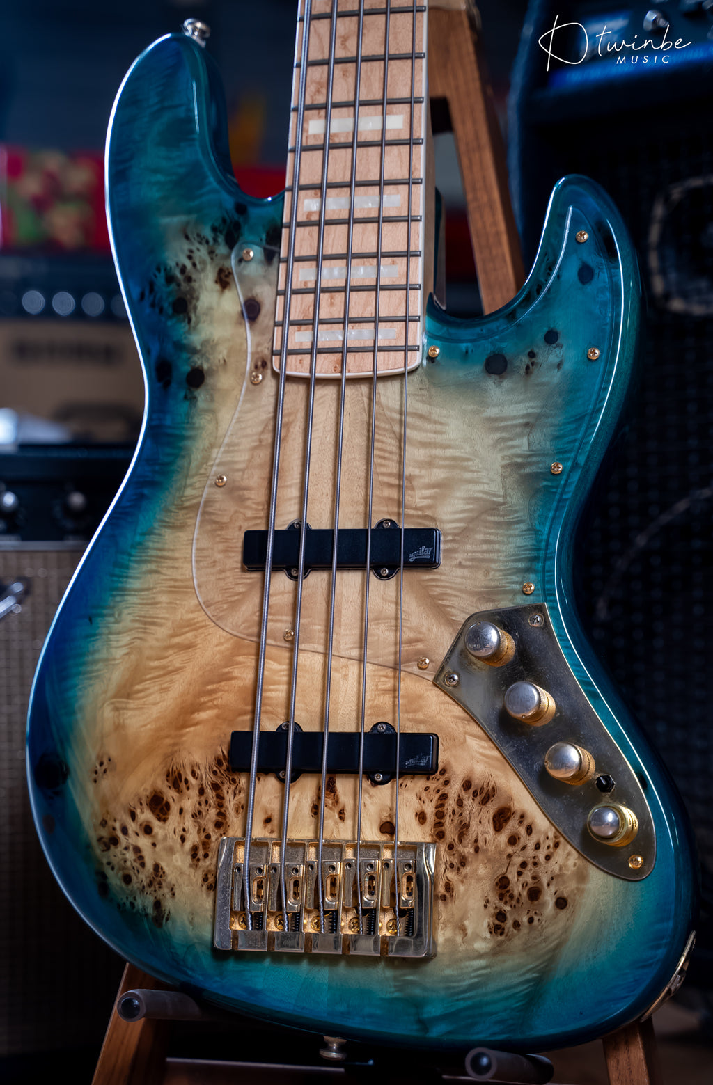 Bassmods K534 Aqua Finish with Bartolini Pickup