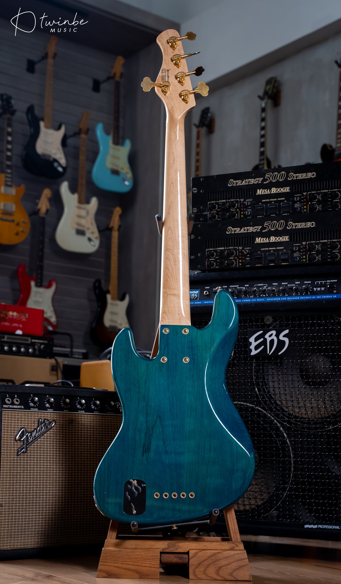 Bassmods K534 Aqua Finish with Bartolini Pickup