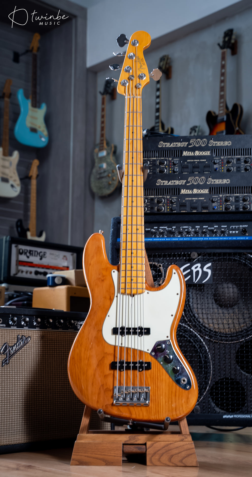 Fender American Professional II Jazz Bass V Roasted Pine