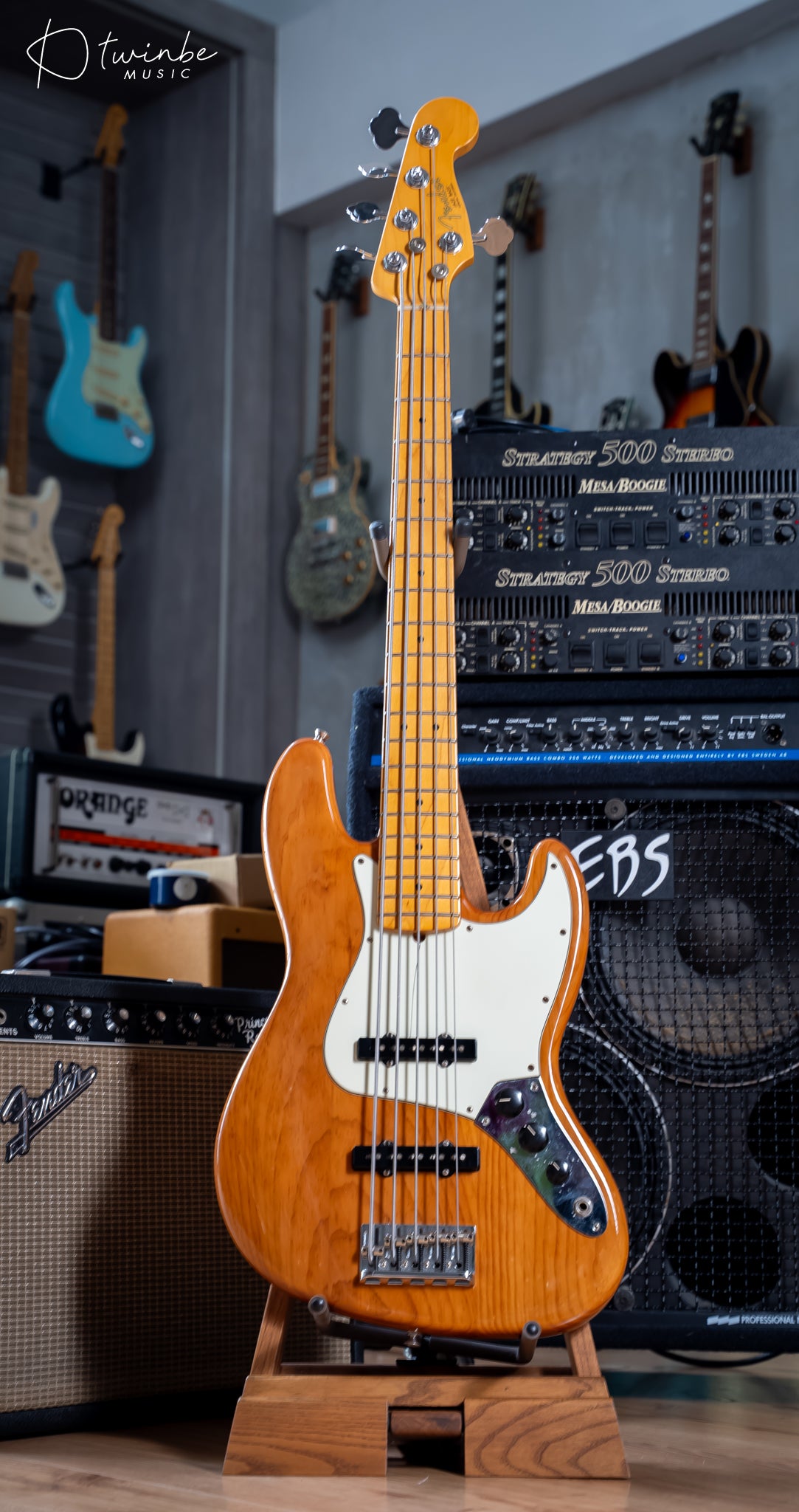 Fender American Professional II Jazz Bass V Roasted Pine