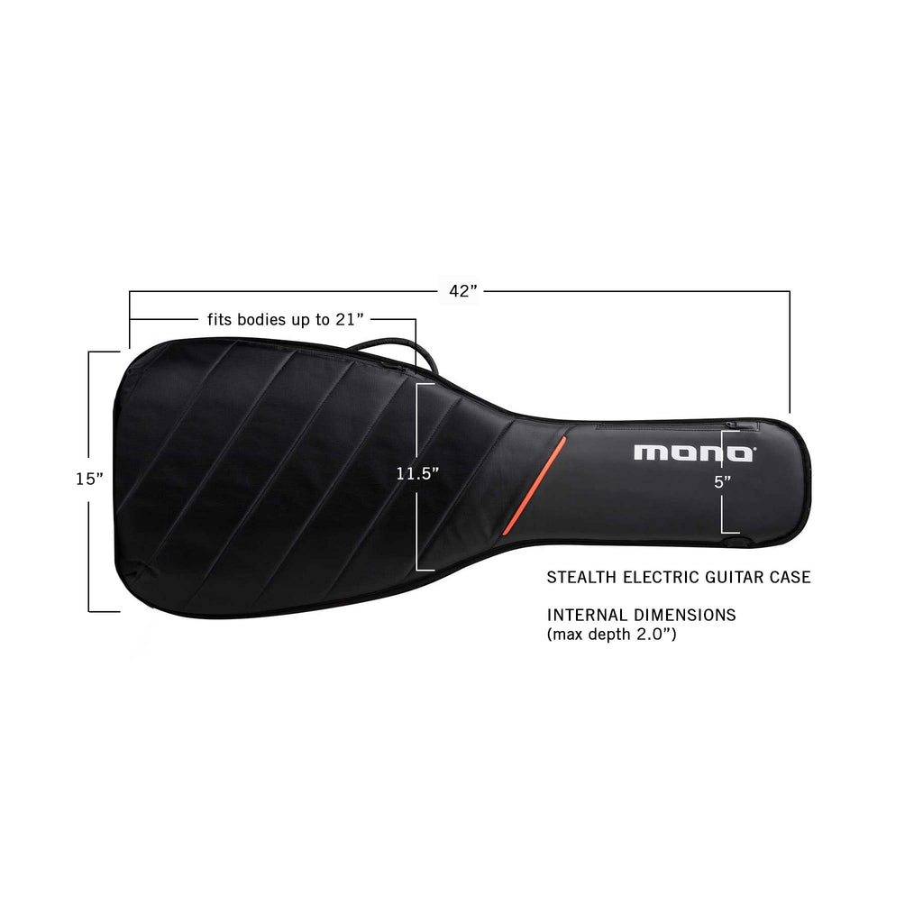 Mono M80 Stealth Electric Guitar Case, Black (M80-STEG-BLK)