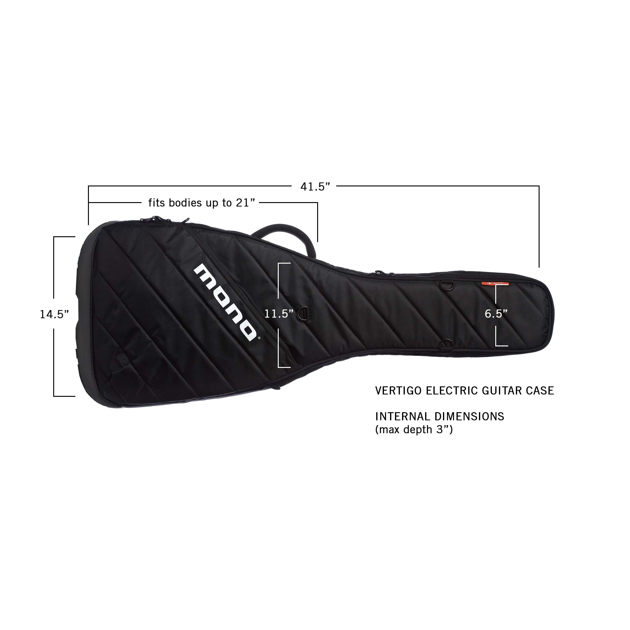MONO M80 VERTIGO™ ELECTRIC GUITAR ,BLACK (M80-VEG-BLK)