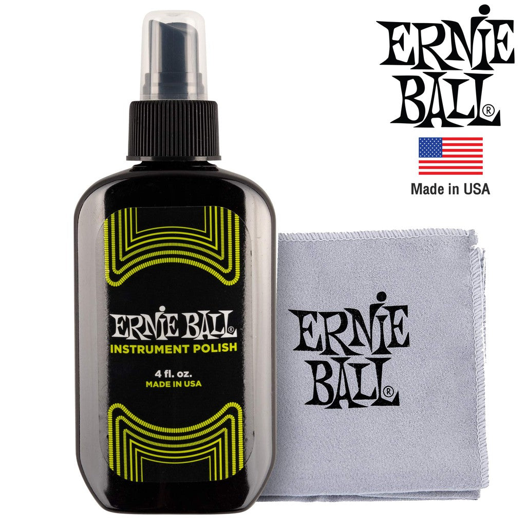 Ernie Ball® น้ำยาเช็ดกีตาร์ / ที่เช็ดทำความสะอาดกีตาร์ + ฟรีผ้าเช็ดไมโครไฟเบอร์