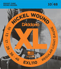 D'Addario EXL Nickel Round Wound Electric Guitar Strings EXL110 Regular Light 10-46