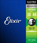 Elixir 19052 Optiweb Coated Nickel Plated Electric Guitar Strings Light 10-46