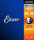 Elixir Nanoweb Coated Nickel Plated Electric Guitar Strings 12002 Super Light 9-42