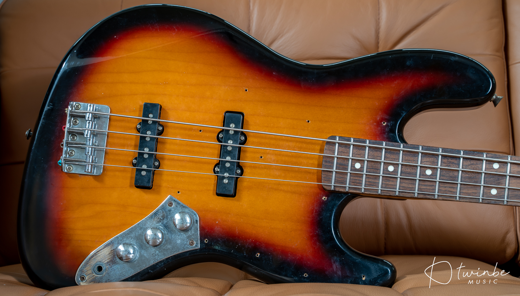 Grass Roots G-JB-55R Sunburst Jazz Bass 4 String Bass - Twinbemusic