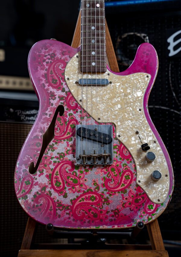 Fender Masterbuilt Greg Fessler 1969 Thinline Telecaster Heavy Relic Pink Paisley