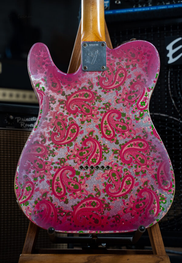 Fender Masterbuilt Greg Fessler 1969 Thinline Telecaster Heavy Relic Pink Paisley - Image 4