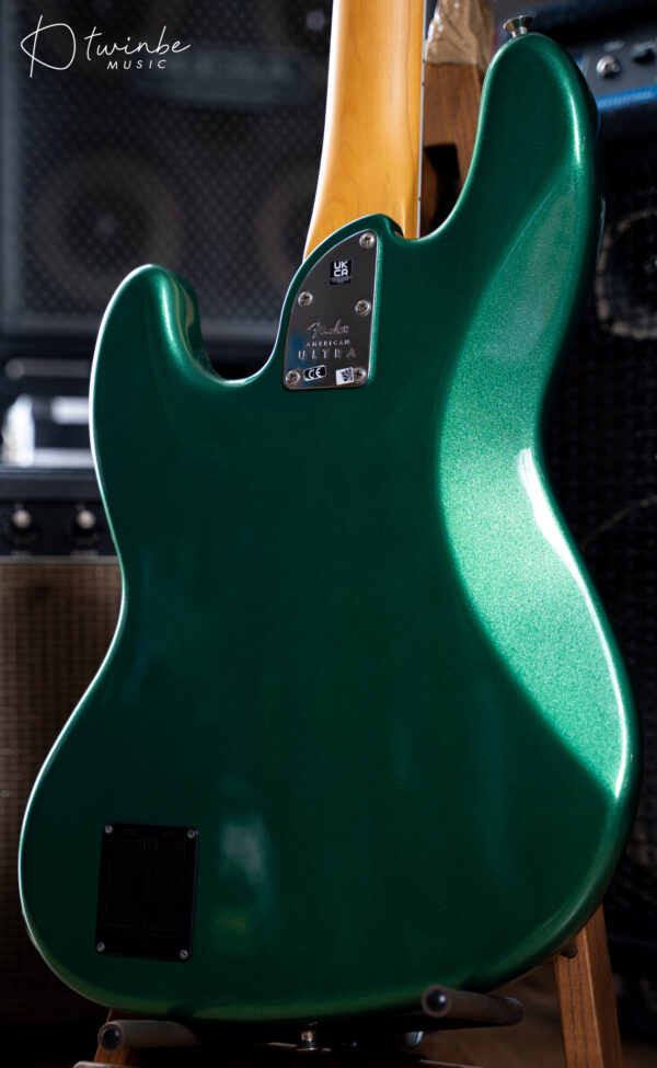 FENDER LIMITED EDITION AMERICAN ULTRA JAZZ BASS, MYSTIC PINE GREEN - Image 9