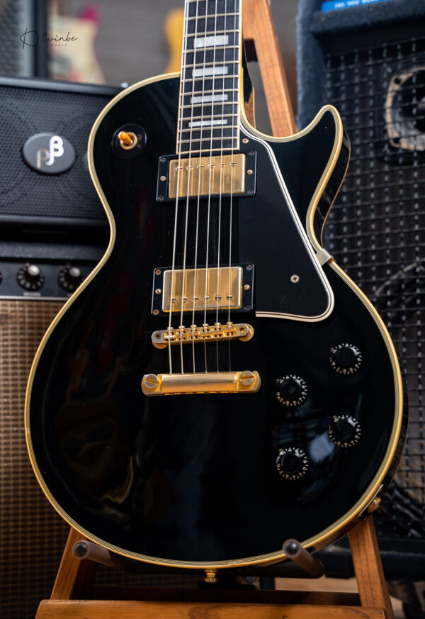 2010 Gibson Custom Shop 1957 Reissue Les Paul Custom VOS Black Beauty - Image 3