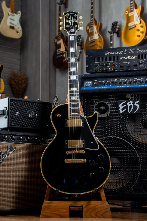 2010 Gibson Custom Shop 1957 Reissue Les Paul Custom VOS Black Beauty - Image 4