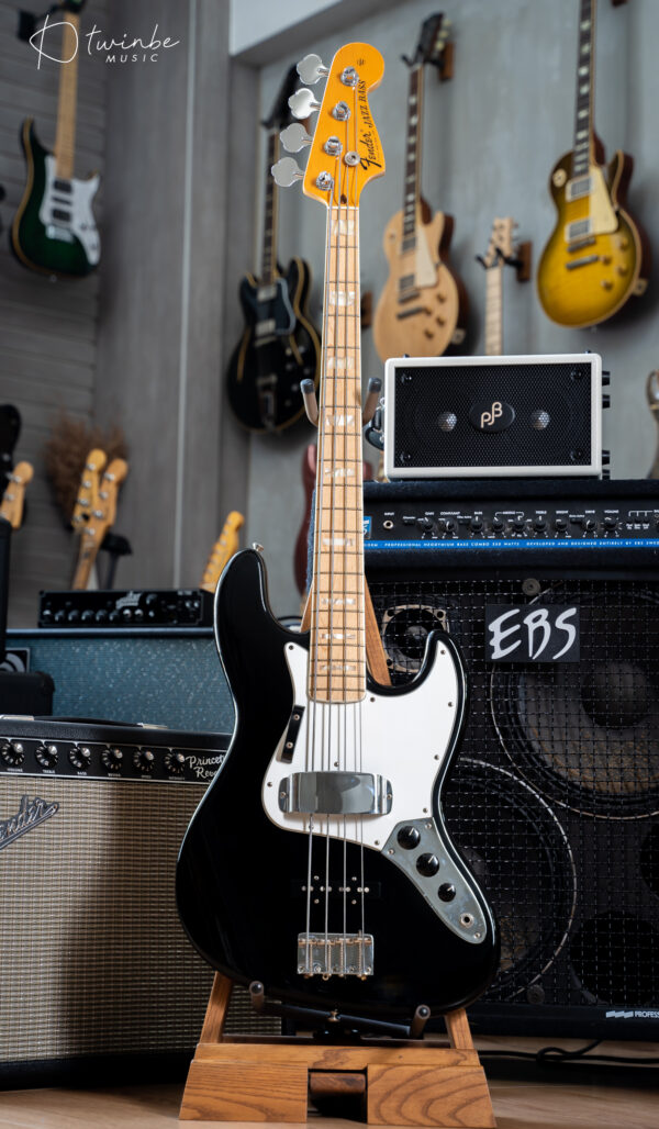 FENDER AMERICAN ORIGINAL '70S JAZZ BASS BLACK - Image 3