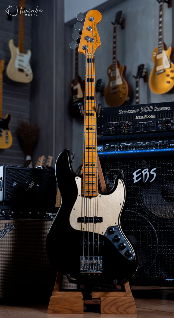 Fender American Ultra I Jazz Bass 4 String Texas Tea - Image 3