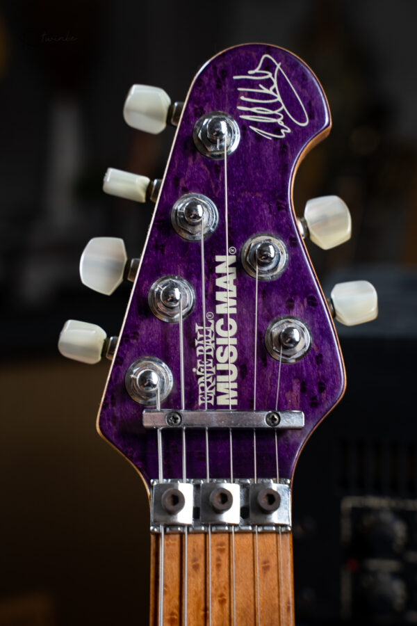 Ernie Ball Music Man Eddie Van Halen Signature Purple Translucent - Image 3