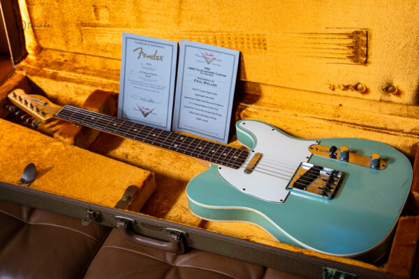 Fender Masterbuilt Paul Waller 1960 Telecaster Custom Relic Daphne Blue - Image 9