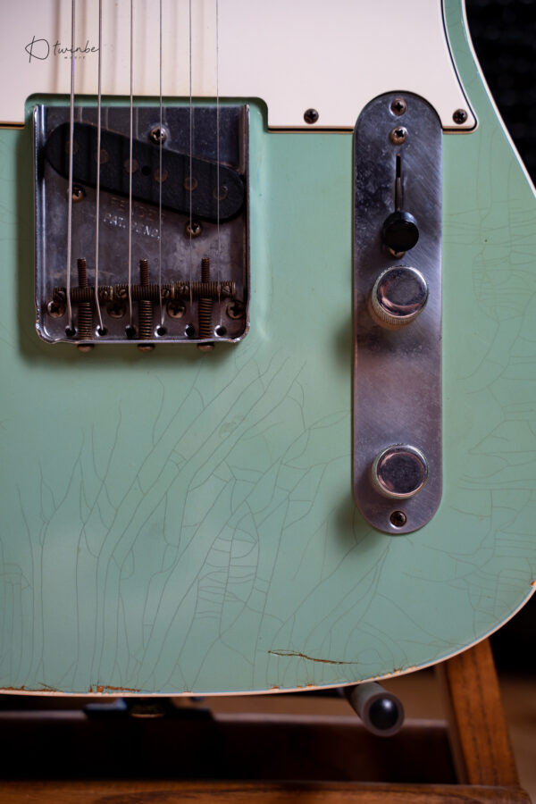 Fender Masterbuilt Paul Waller 1960 Telecaster Custom Relic Daphne Blue - Image 5