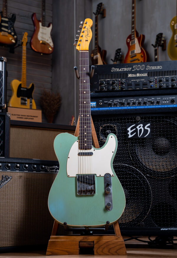 Fender Masterbuilt Paul Waller 1960 Telecaster Custom Relic Daphne Blue - Image 2